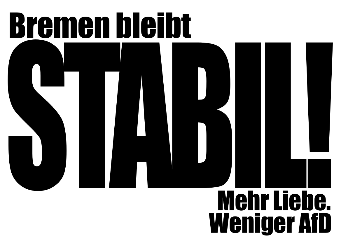 Mehr Liebe. Weniger AfD.
